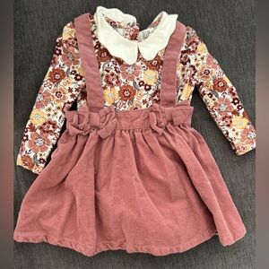 Joie Floral Dress with Pink Accents